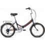 Велосипед Forward Arsenal 20 2.0 р.14 2021 (темно-синий/оранжевый)